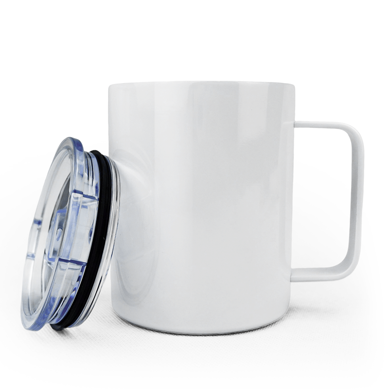 Preorder - US Warehouse Case of 25pack 12oz Sublimation Coffee Mugs Tumblers with Plastic Straw&Lids