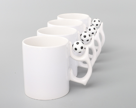 11oz Case of 36 pcs Sublimation Soccer Ceramic Mugs - Chinese Warehouse