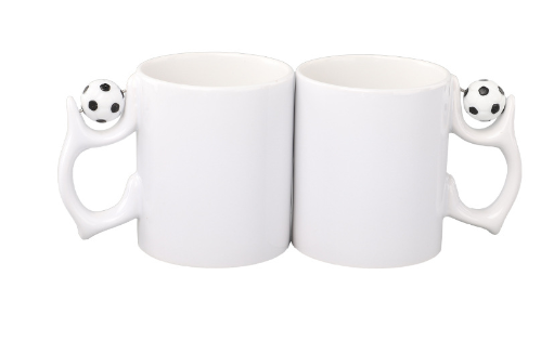 11oz Case of 36 pcs Sublimation Soccer Ceramic Mugs - Chinese Warehouse