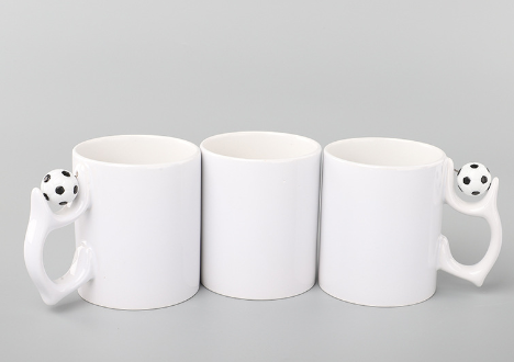 11oz Case of 36 pcs Sublimation Soccer Ceramic Mugs - Chinese Warehouse