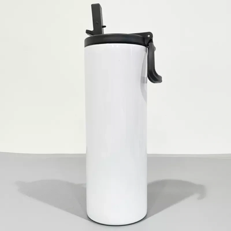 RTS US Warehouse Wide Mouth 20oz Double Walled Stainless Sports Water Bottle with Spout Lids and Rotating Handle