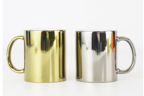 11oz Sublimation Case of 36pack Colored Ceramic Glossy  Mugs with Heart Handle - Chinese Warehouse