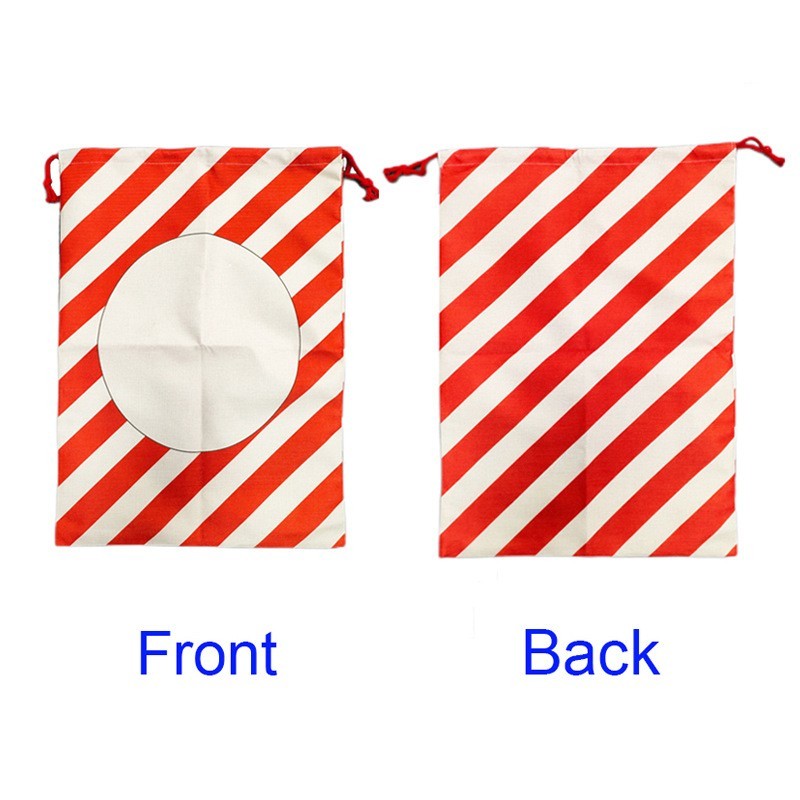 Sublimation Blank Santa Bags With The Design - Chinese Warehouse