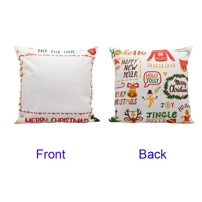 15.7''*15.7''  Sublimation Blank Pillowcases for Christmas - Chinese Warehouse