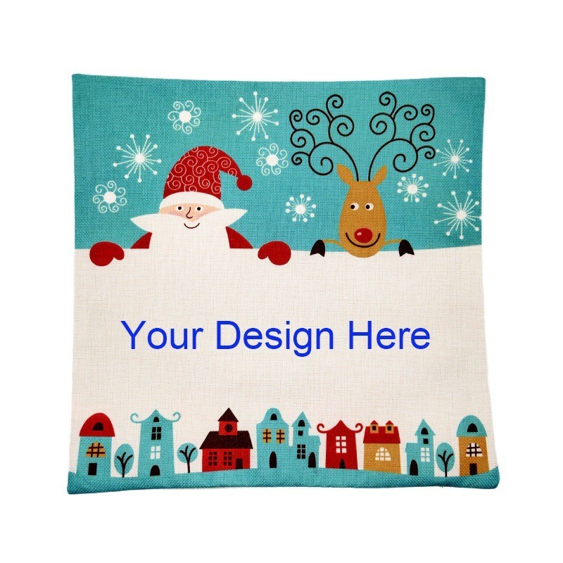 15.7''*15.7''  Sublimation Blank Pillowcases for Christmas - Chinese Warehouse