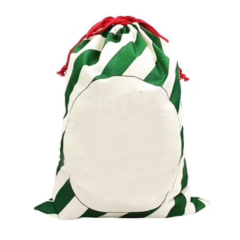 Sublimation Blank Santa Bags With The Design - Chinese Warehouse