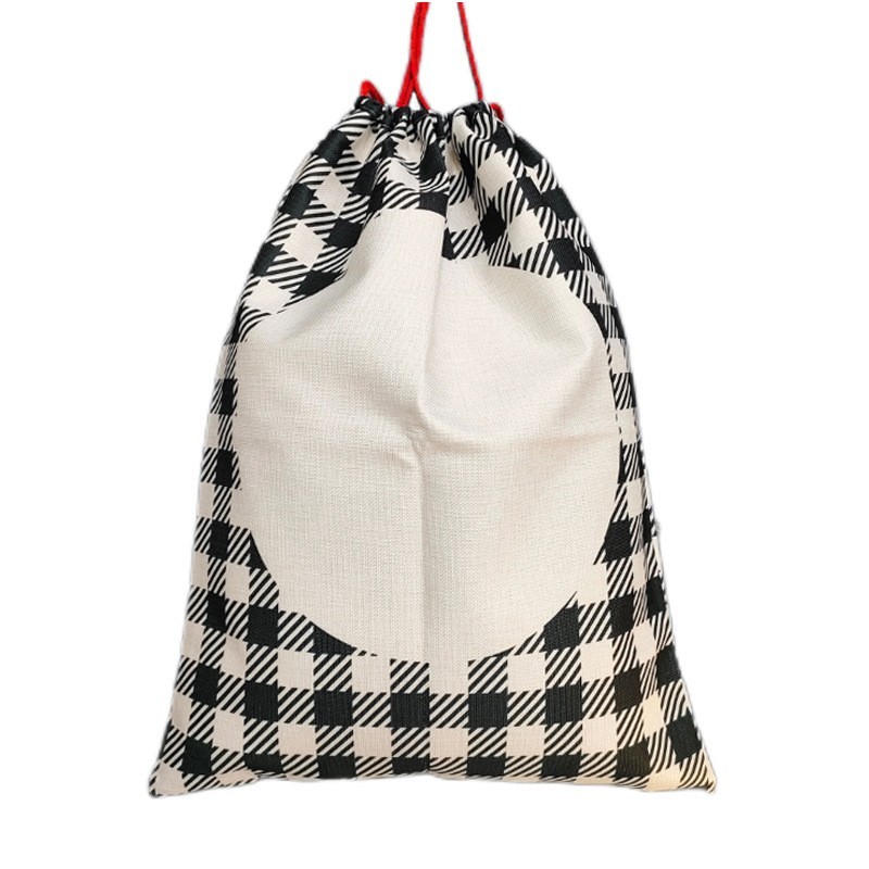 Sublimation Blank Santa Bags With The Design - Chinese Warehouse
