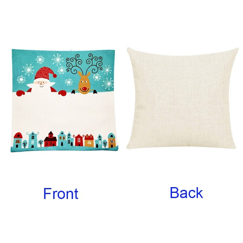 15.7''*15.7''  Sublimation Blank Pillowcases for Christmas - Chinese Warehouse