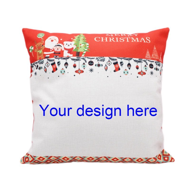 15.7''*15.7''  Sublimation Blank Pillowcases for Christmas - Chinese Warehouse