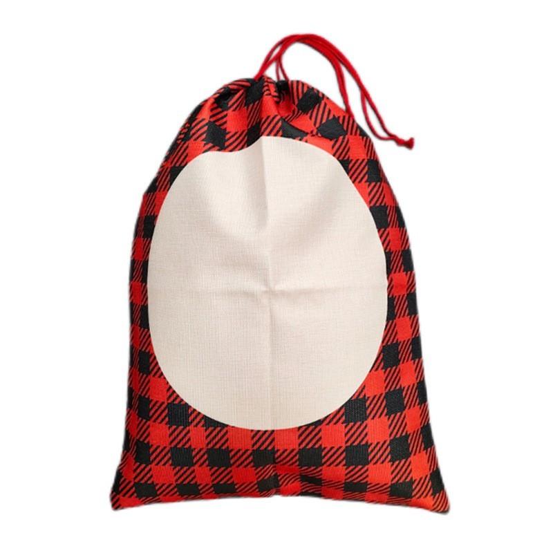Sublimation Blank Santa Bags With The Design - Chinese Warehouse