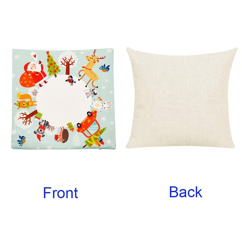 15.7''*15.7''  Sublimation Blank Pillowcases for Christmas - Chinese Warehouse