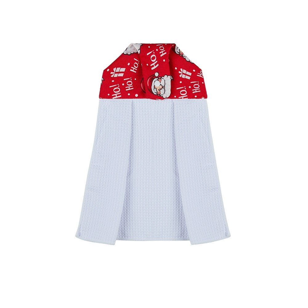 14*18.5inches Sublimation Waffle Colored Hanging Towel With Christmas Design - Chinese Warehouse