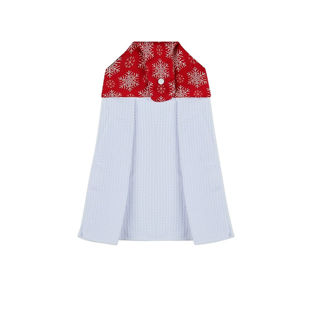 14*18.5inches Sublimation Waffle Colored Hanging Towel With Christmas Design - Chinese Warehouse