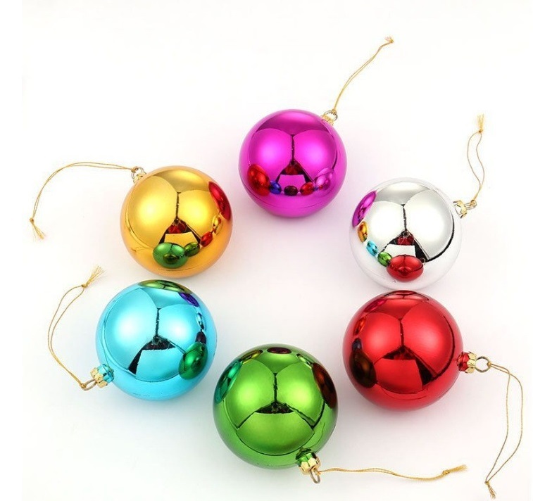 2.3" Sublimation Plastic Christmas Ball Hanging Ornaments  - Chinese Warehouse