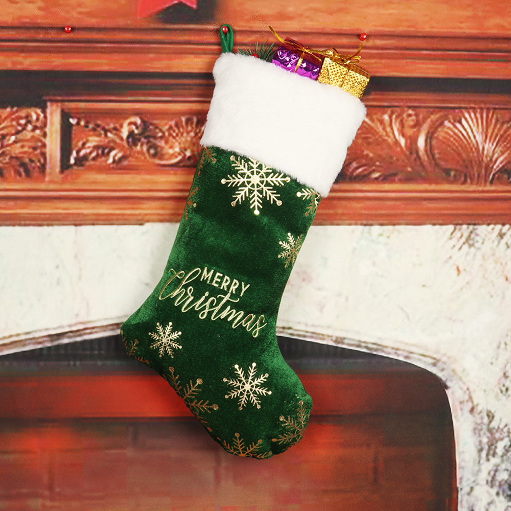 19"*11" Sublimation Santa Sacks Socks Hanging Ornaments  - Chinese Warehouse