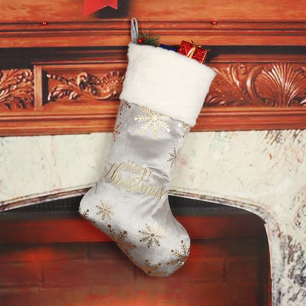 19"*11" Sublimation Santa Sacks Socks Hanging Ornaments  - Chinese Warehouse