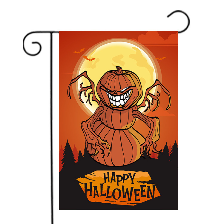 11.8*17.8'' Double Side Sublimation Halloween  Flag Ornaments    - Chinese Warehouse