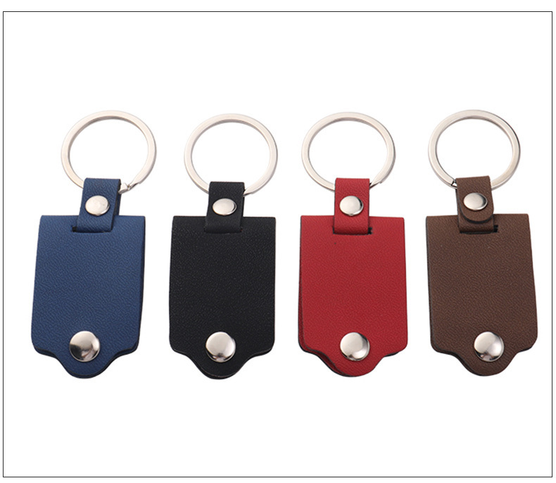 Sublimation leather case photo frame keychain  - Chinese Warehouse