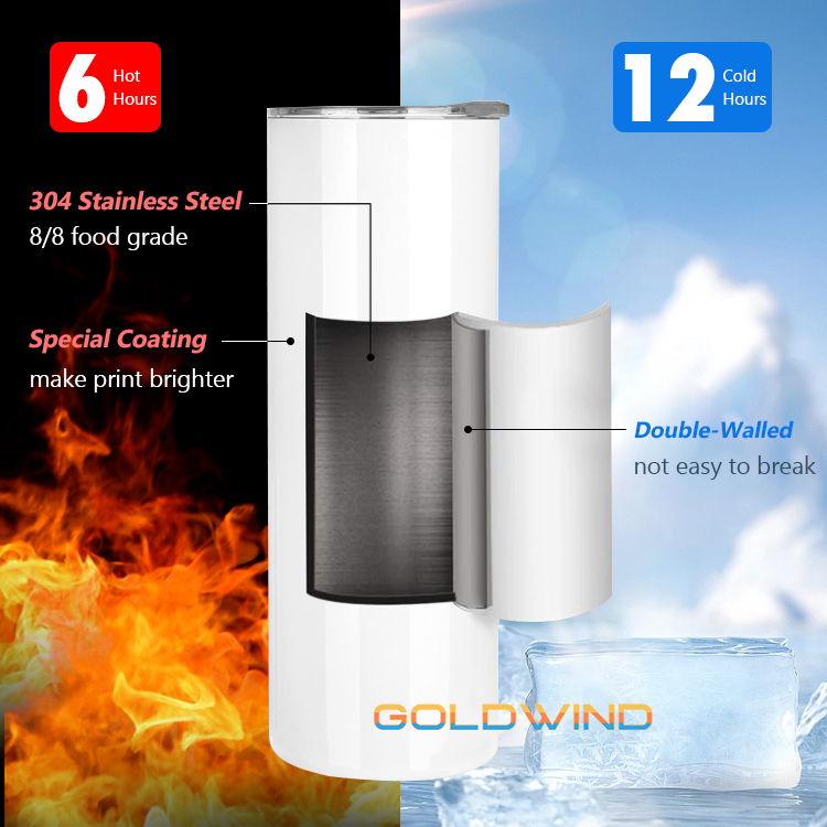 Pre-order US Warehouse Case of 25pack 15oz Sublimation Straight Skinny Tumblers wiht Plastic Straw&Lids