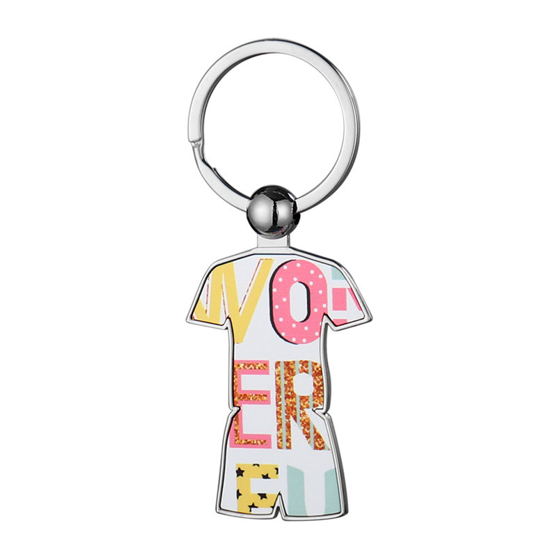 Sublimation Blank keychain football clothing-shaped pendant keychain- Chinese Warehouse