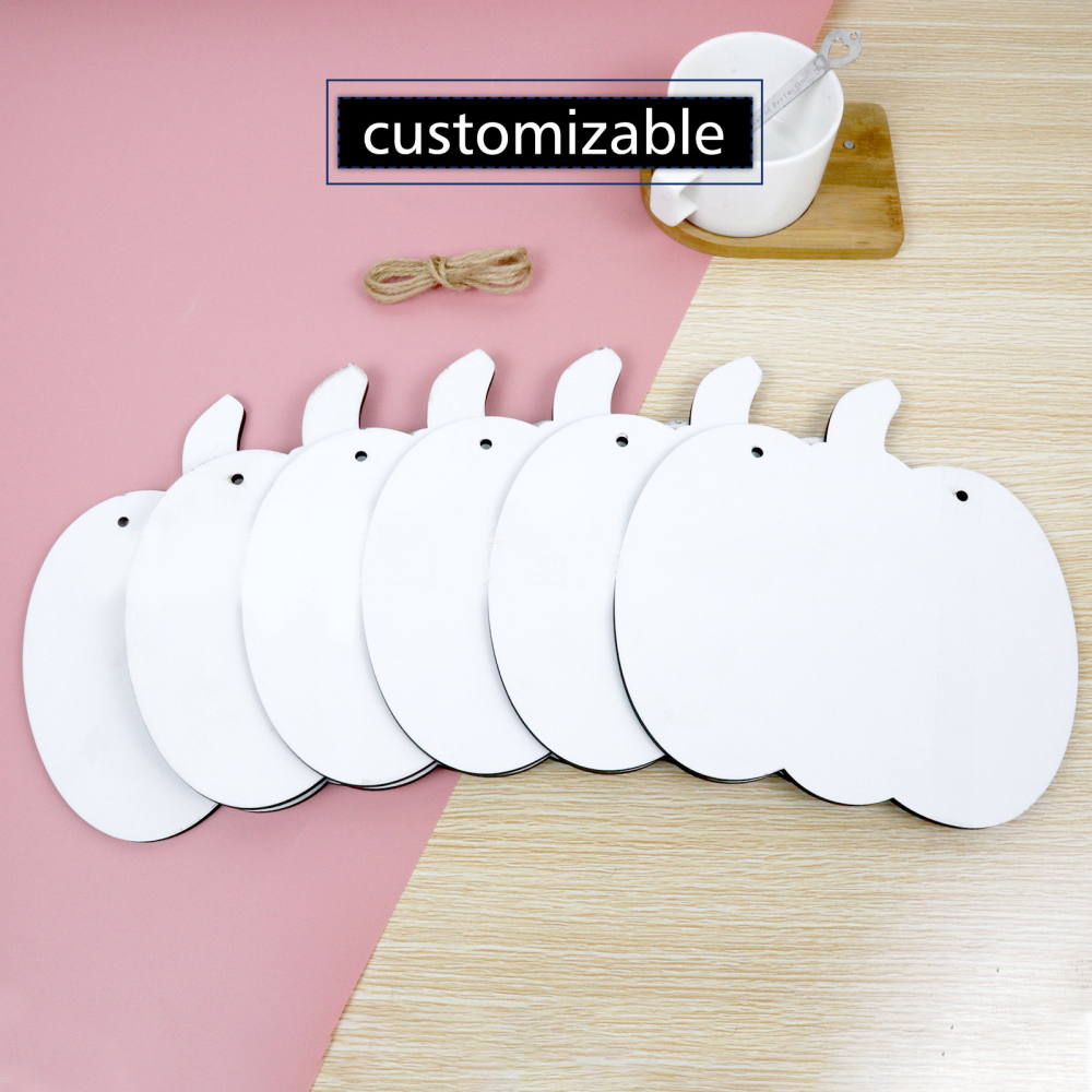 Case of 60pack New Pumpkin sublimation wooden MDF door hangers - Chinese Warehouse