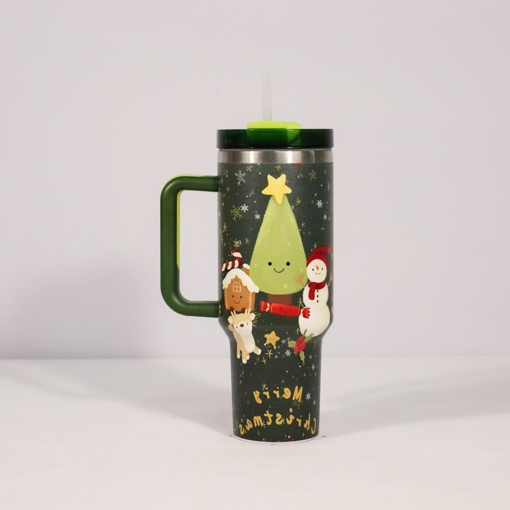 Christmas Gifts 40oz Stainless Steel Tumbler With Straw Case of 20 packs -Chinese Warehouse