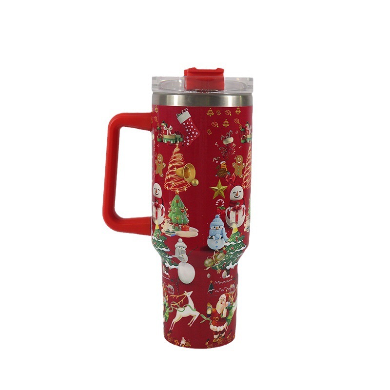 Christmas Gifts 40oz Stainless Steel Tumbler With Straw Case of 20 packs -Chinese Warehouse