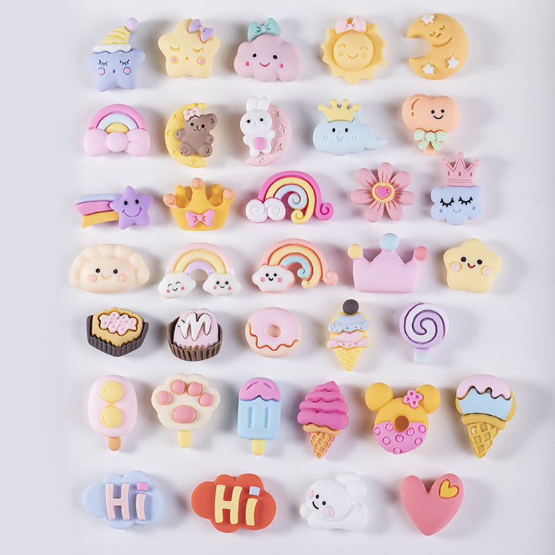 Cute Cartoon Stickers Water Cup Self Adhesive Kawaii Stickers Mixed Diy Phone Shell Bottle 3d Resin Plastic Deco Stickers