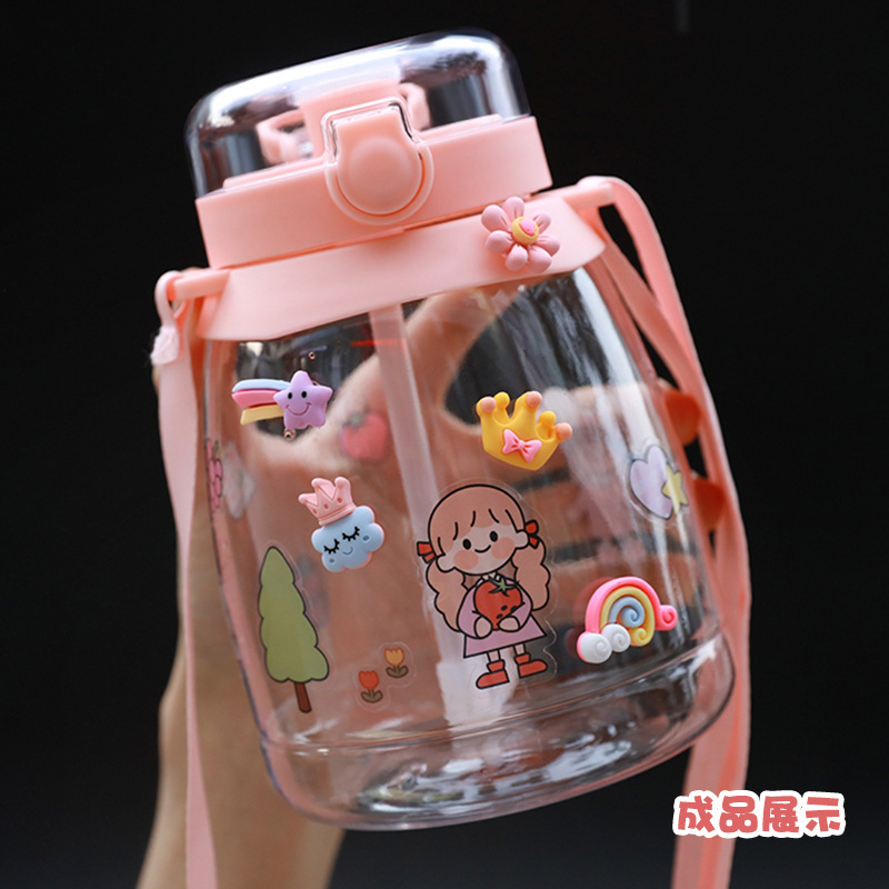 Cute Cartoon Stickers Water Cup Self Adhesive Kawaii Stickers Mixed Diy Phone Shell Bottle 3d Resin Plastic Deco Stickers