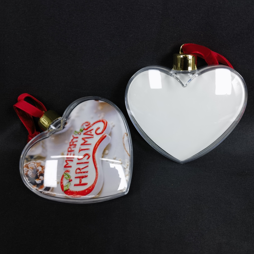 New Design Sublimation Blank MDF with Plastic Cover and Gold Hat Christmas Ornament  - Chinese Warehouse