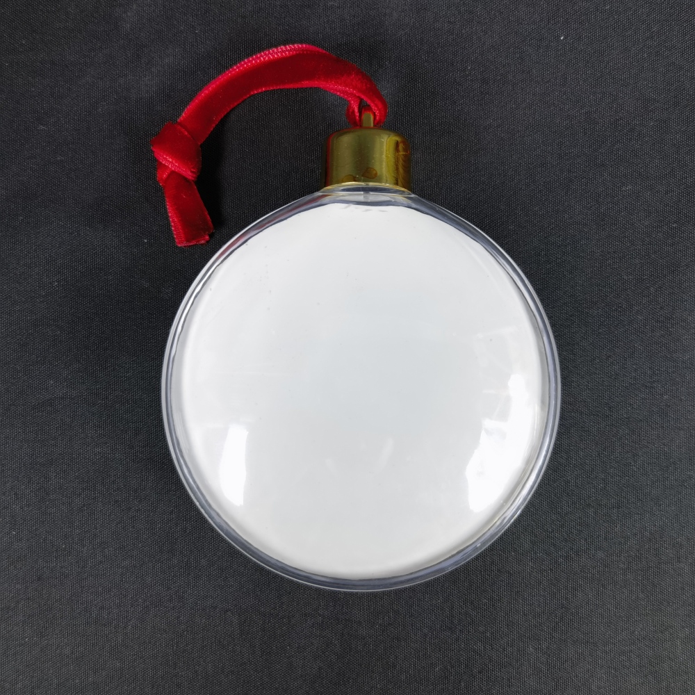 New Design Sublimation Blank MDF with Plastic Cover and Gold Hat Christmas Ornament  - Chinese Warehouse