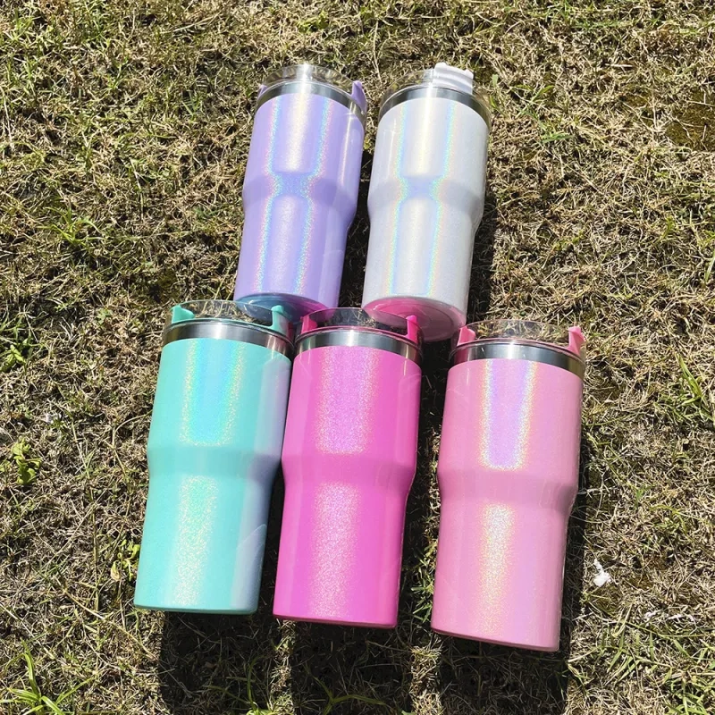 Case of 25pack Newest Style Sublimation 20oz Kids Sparkly Stanley Tumbler - Chinese warehouse
