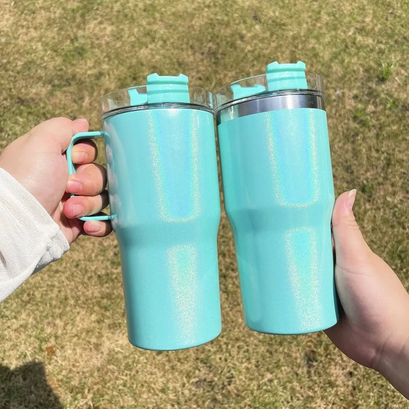 Case of 25pack Newest Style Sublimation 20oz Kids Sparkly Stanley Tumbler - Chinese warehouse
