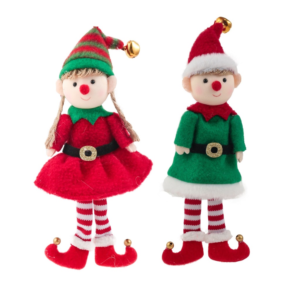 New Creative Christmas Cute Elf Doll Christmas Tree Decoration Pendant - Chinese Warehouse