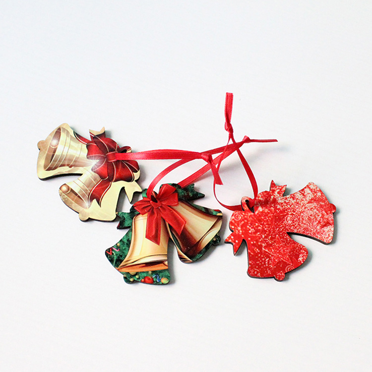 Presale - RTS US Warehouse Case of 100pcs Mixed Design MDF Sublimation Christmas Hanging Ornaments