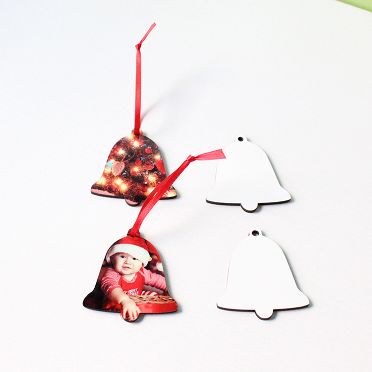 Presale - RTS US Warehouse Case of 100pcs Mixed Design MDF Sublimation Christmas Hanging Ornaments