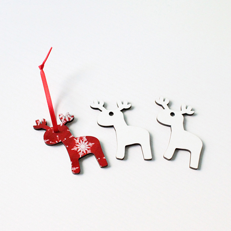 Presale - RTS US Warehouse Case of 100pcs Mixed Design MDF Sublimation Christmas Hanging Ornaments