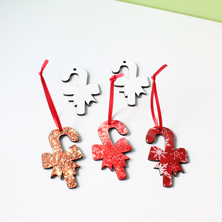 Presale - RTS US Warehouse Case of 100pcs Mixed Design MDF Sublimation Christmas Hanging Ornaments