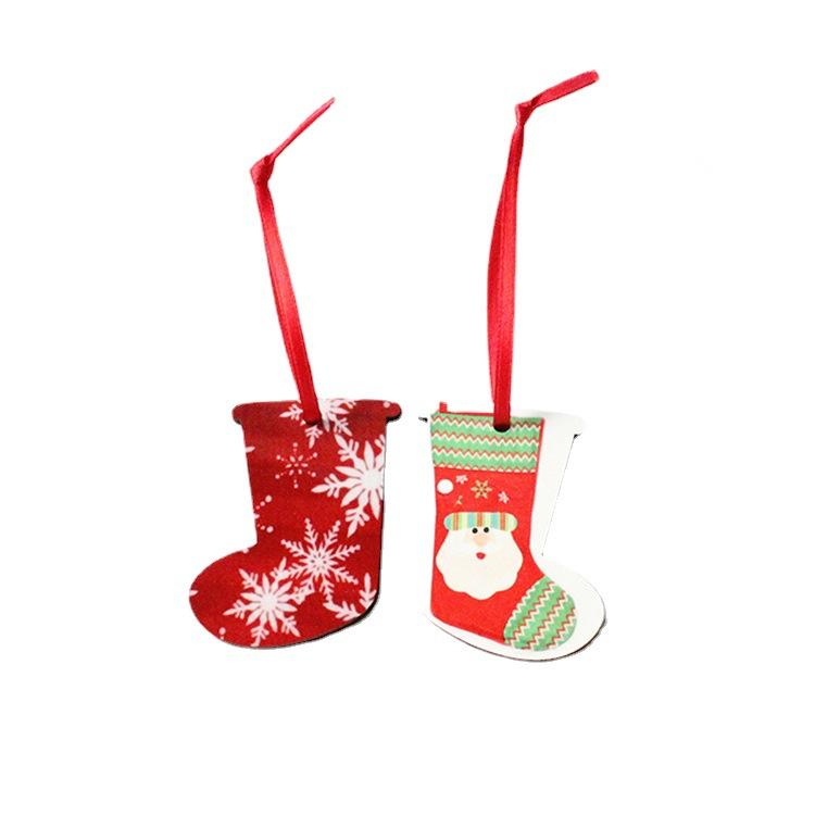 Presale - RTS US Warehouse Case of 100pcs Mixed Design MDF Sublimation Christmas Hanging Ornaments