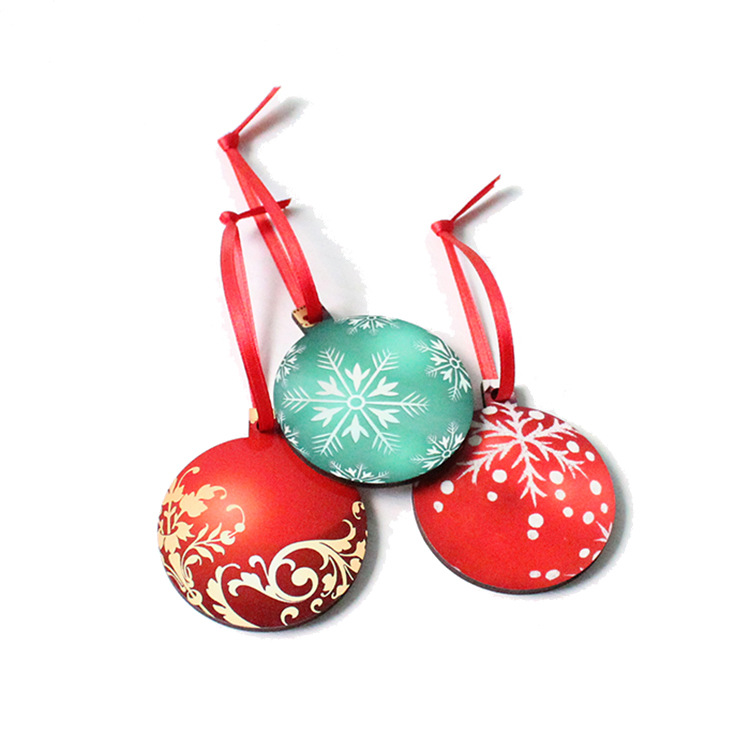 Presale - RTS US Warehouse Case of 100pcs Mixed Design MDF Sublimation Christmas Hanging Ornaments