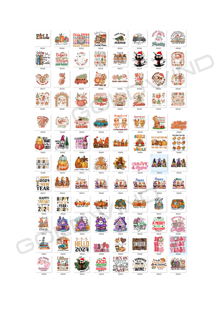 Customize design /size/quantities 2inch/3inch/4inch UV DTF Wrap   - Chinese Warehouse