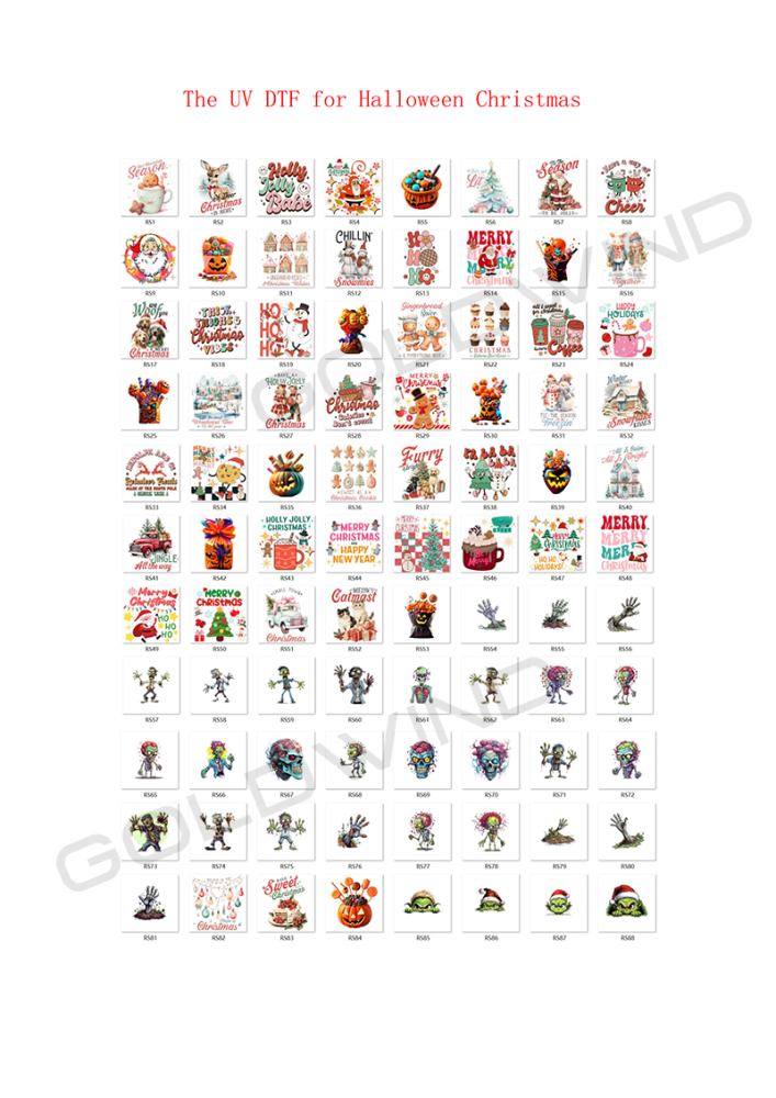 Customize design /size/quantities 2inch/3inch/4inch UV DTF Wrap   - Chinese Warehouse