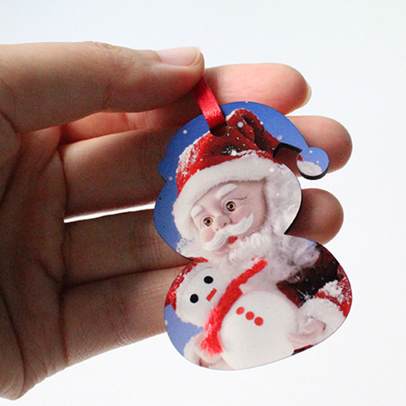 Presale - RTS US Warehouse Case of 100pcs Mixed Design MDF Sublimation Christmas Hanging Ornaments