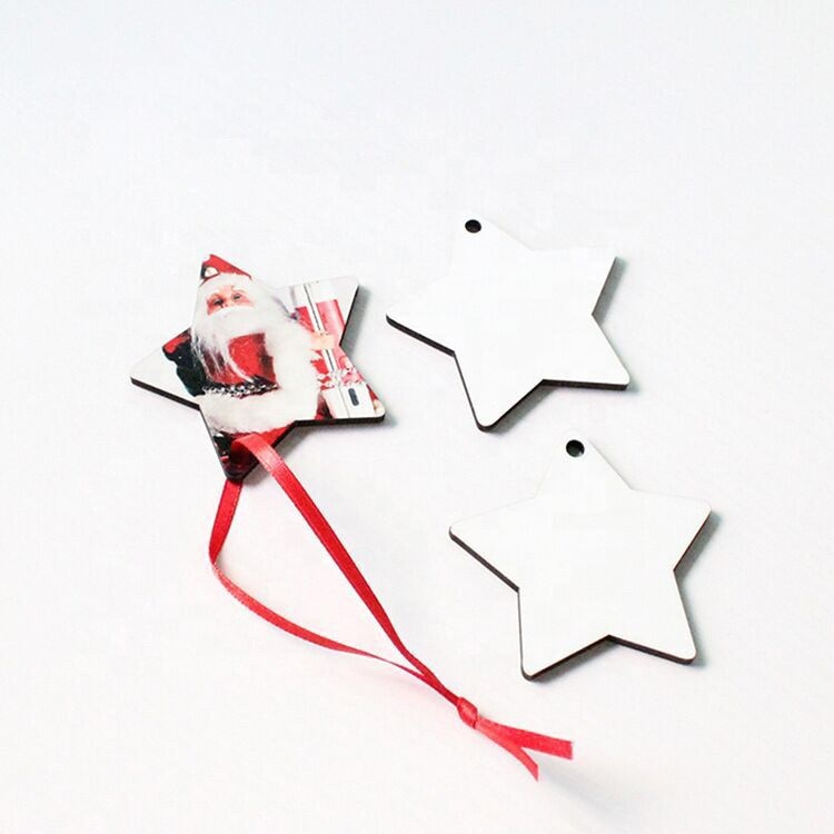 Presale - RTS US Warehouse Case of 100pcs Mixed Design MDF Sublimation Christmas Hanging Ornaments