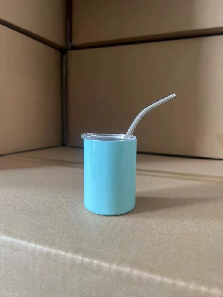 New design of Macron Color 3oz Sublimation Straight Skinny Mini  Shot Tumbler With Straw - Chinese Warehouse