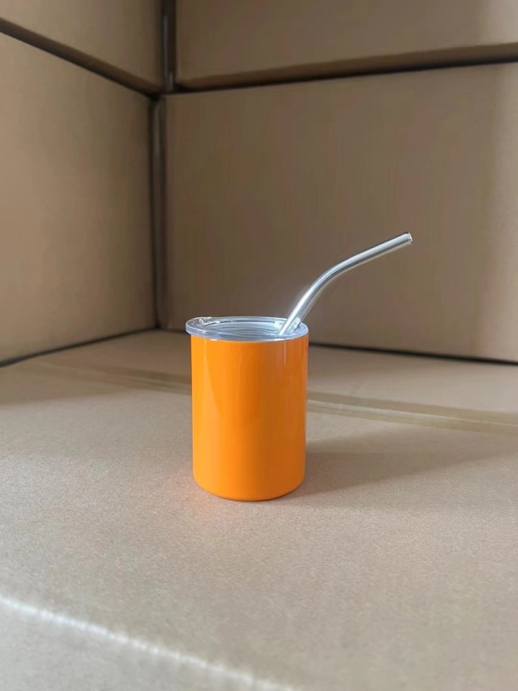 New design of Macron Color 3oz Sublimation Straight Skinny Mini  Shot Tumbler With Straw - Chinese Warehouse