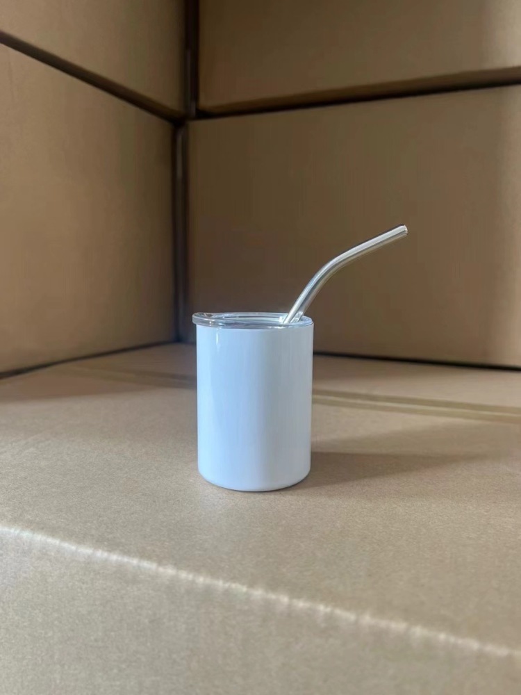 New design of Macron Color 3oz Sublimation Straight Skinny Mini  Shot Tumbler With Straw - Chinese Warehouse