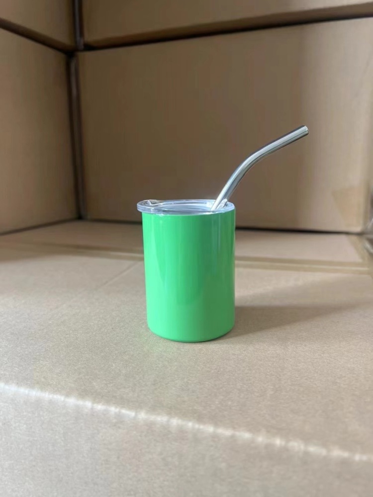New design of Macron Color 3oz Sublimation Straight Skinny Mini  Shot Tumbler With Straw - Chinese Warehouse