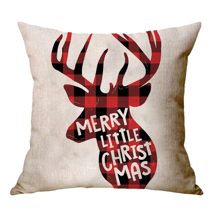 Christmas Design Elk/Snowman pillowcase - Chinese Warehouse