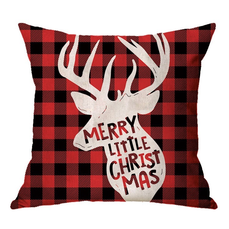 Christmas Design Elk/Snowman pillowcase - Chinese Warehouse